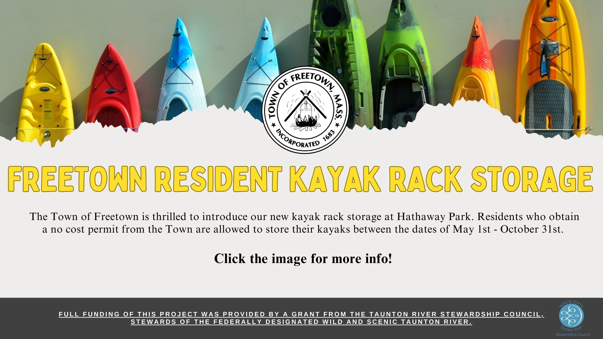 Resident Kayak Rack Storage Bulletin 