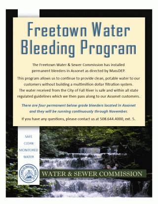 freetown water bleeding program