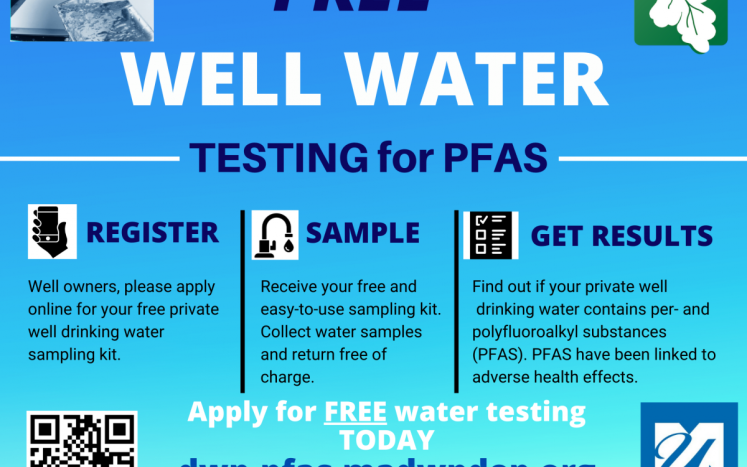 FREE testing of well water offered by MassDEP