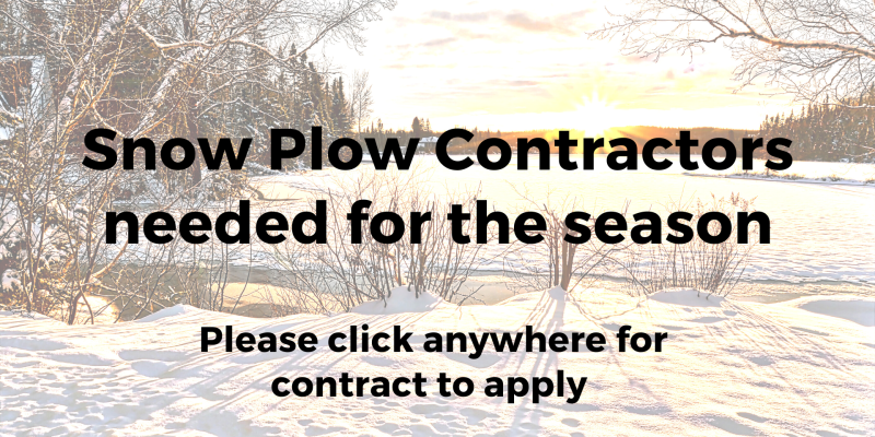 Snow Plow Contractors wanted for 2022-2023