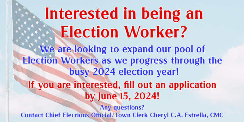 Are you interested in being an Election Worker?